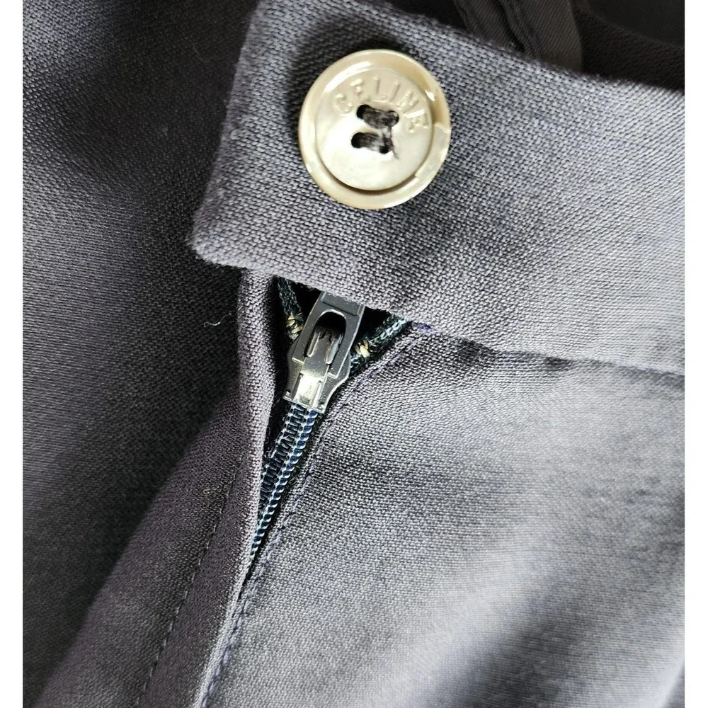Vintage Celine Paris 1990s Black Pleated Skirt‎ FR 40 US 8 Zip